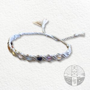 チャクラブレスレット(糸色シルバー)